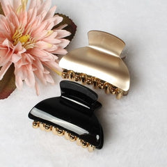 2 Pcs Glance Solid Color Hair Claws