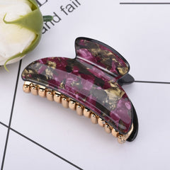 Acrylic Hair Claw with Print