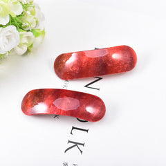 Acrylic Barrette in Marble Print