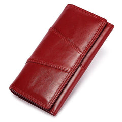 Women's Patchwork Style Leather Wallet