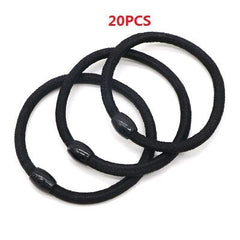 30 Pcs Women's Laconic Beaded Hair Bands Set