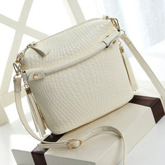 Ladies Weave Pattern Handbag Crossbody Bag