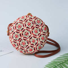 Colorful Women's Straw Beach Bag
