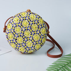 Colorful Women's Straw Beach Bag