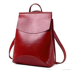 Women's Laconic Style Eco-Leather Backpack