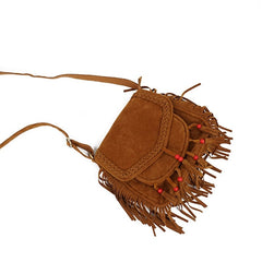 Boho Style Suede Fringe Crossbody Women's Bag