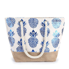 Women's Pineapple Print Tote Bag