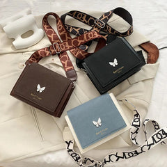 Women's Crossbody Bag with Butterfly Decoration