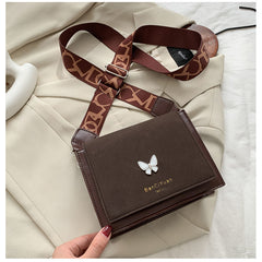 Women's Crossbody Bag with Butterfly Decoration