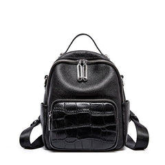 Women's Compact Leather Backpack