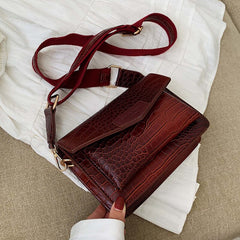 Women's Crocodile Leather Messenger Bag