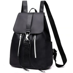 Waterproof Black Nylon Backpack