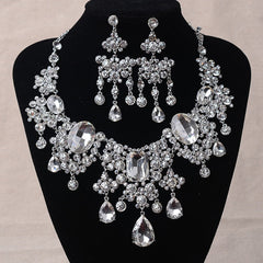 Women's Luxury Water Drop African Crystal Jewelry Set
