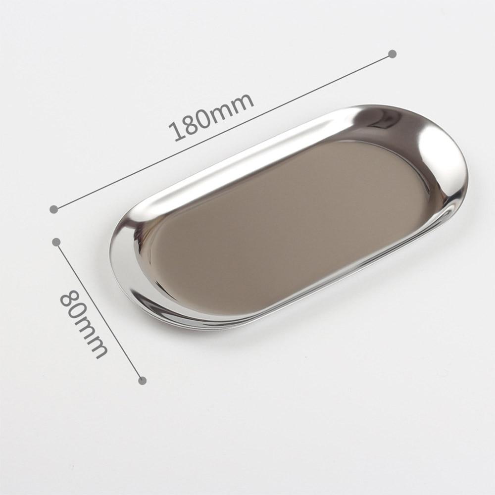 Luxurious Oval Metal Storage Trays
