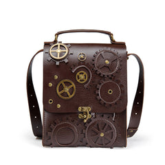 Steampunk Gear Decorated Messenger Bag