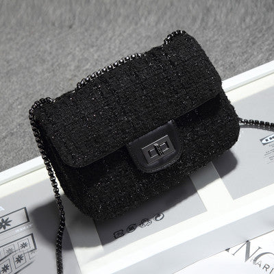 Women's Glittery Wool Evening Bag