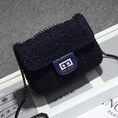 Women's Glittery Wool Evening Bag