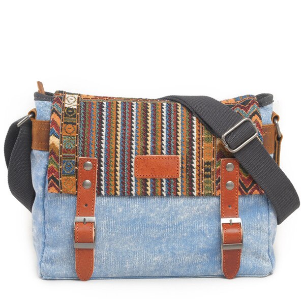 Boho Ornament Printed Crossbody Men's Bag