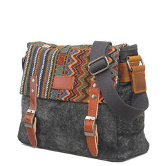 Boho Ornament Printed Crossbody Men's Bag