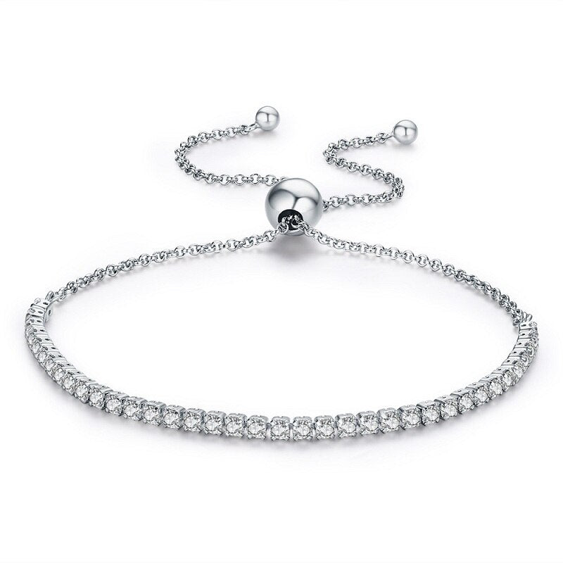 Women's Thin Silver Chain Bracelet