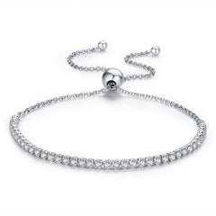 Women's Thin Silver Chain Bracelet