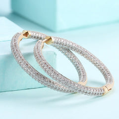 Women's 925 Sterling Silver Hoop Earrings