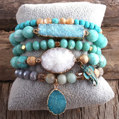 Boho Beaded Bracelet Set