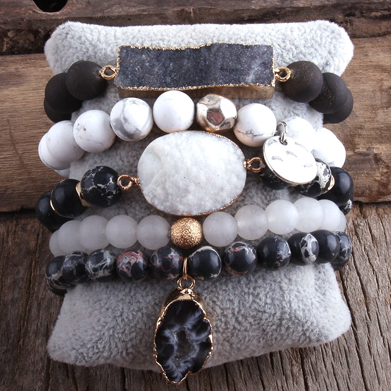 Boho Beaded Bracelet Set