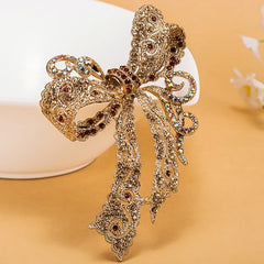 Kawaii Bow Shaped Rhinestone Women's Brooches