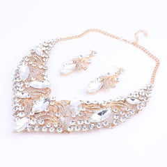 Fashion Rhinestone Crystal Jewelry Set