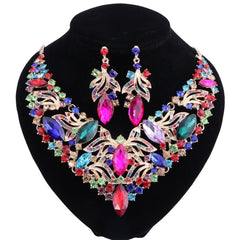 Fashion Rhinestone Crystal Jewelry Set