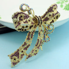 Kawaii Bow Shaped Rhinestone Women's Brooches
