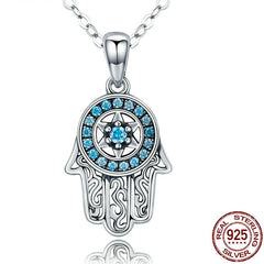 Women's Boho Palm Shaped Pendant Necklace