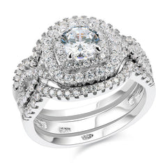 Ladies Beautiful CZ Ring Set