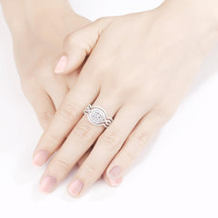 Ladies Beautiful CZ Ring Set