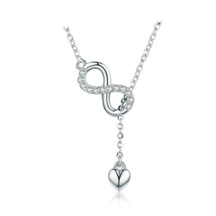 Infinity Silver Pendant Necklace