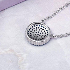 Silver Crystal Lucky Blue Eye Necklace