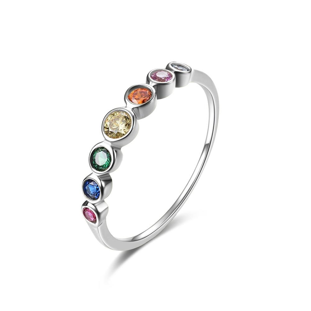 Colorful Silver Ring