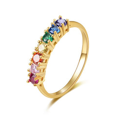 Colorful Silver Ring