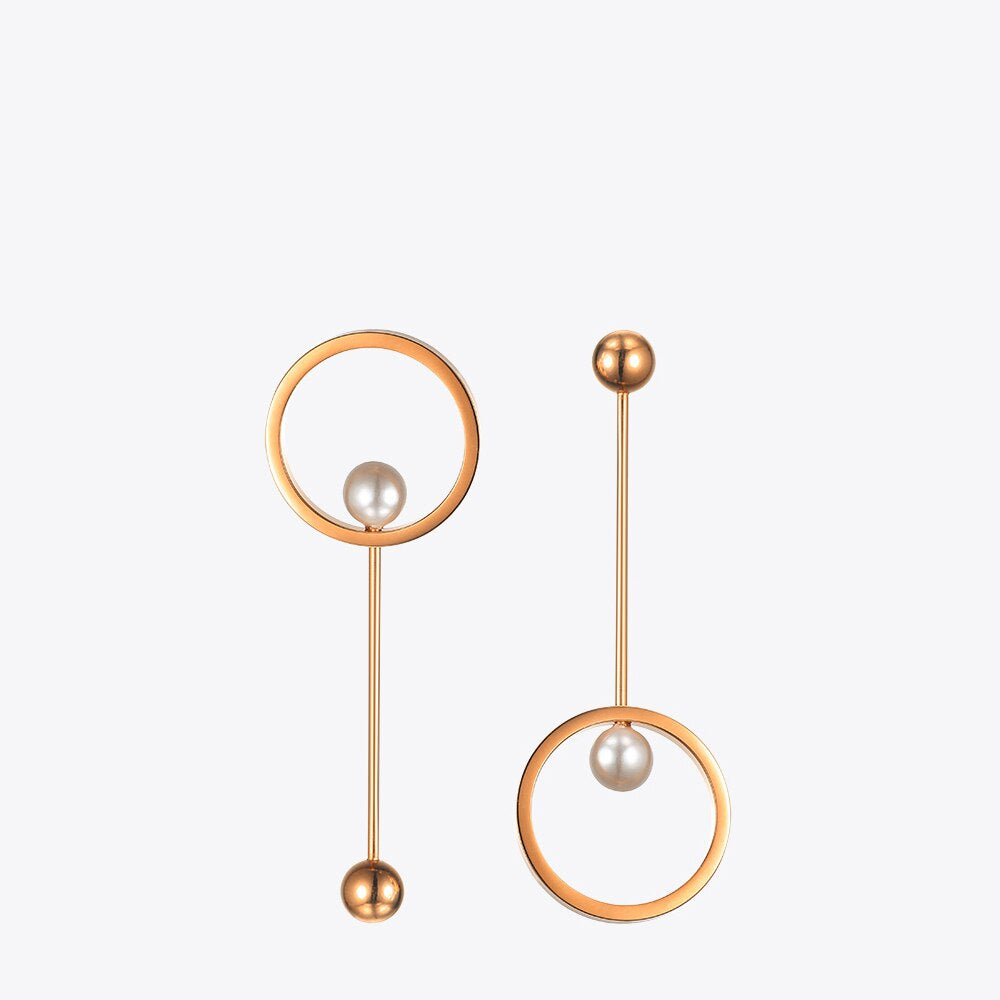 Women's Elegant Pearls Drop Earrings