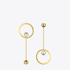 Women's Elegant Pearls Drop Earrings