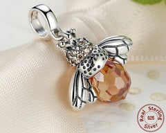 Women's 925 Sterling Stylish Silver Bee Shaped Pendant