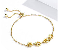 Women's 925 Sterling Silver Paws Bracelet