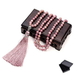 ANatural Rhodochrosite/Moss Carnelian Tassel Bracelet