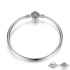 Charming Women's Sterling Silver Bracelet