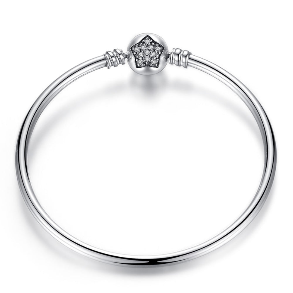 Charming Women's Sterling Silver Bracelet