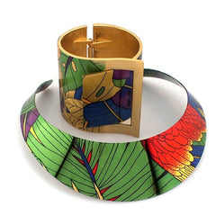 Ethnic Floral Patterned Jewelry Set