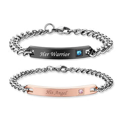 Love Stainless Steel Couple Bracelets