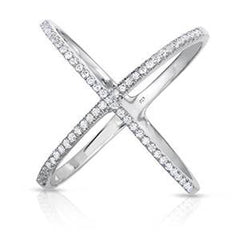 Women's Unique X-Shaped Ring