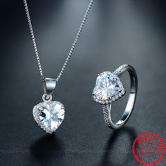 Fashion Women's 925 Sterling Silver Jewelry Set